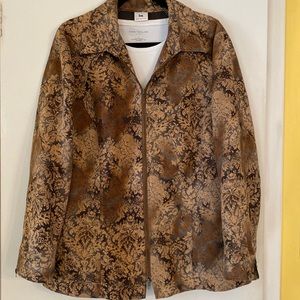 Tru. Sports Elegant Women Zipper Jacket in Beautiful shades of Brown XL